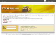 Tablet Screenshot of kpepf.lsgkerala.gov.in
